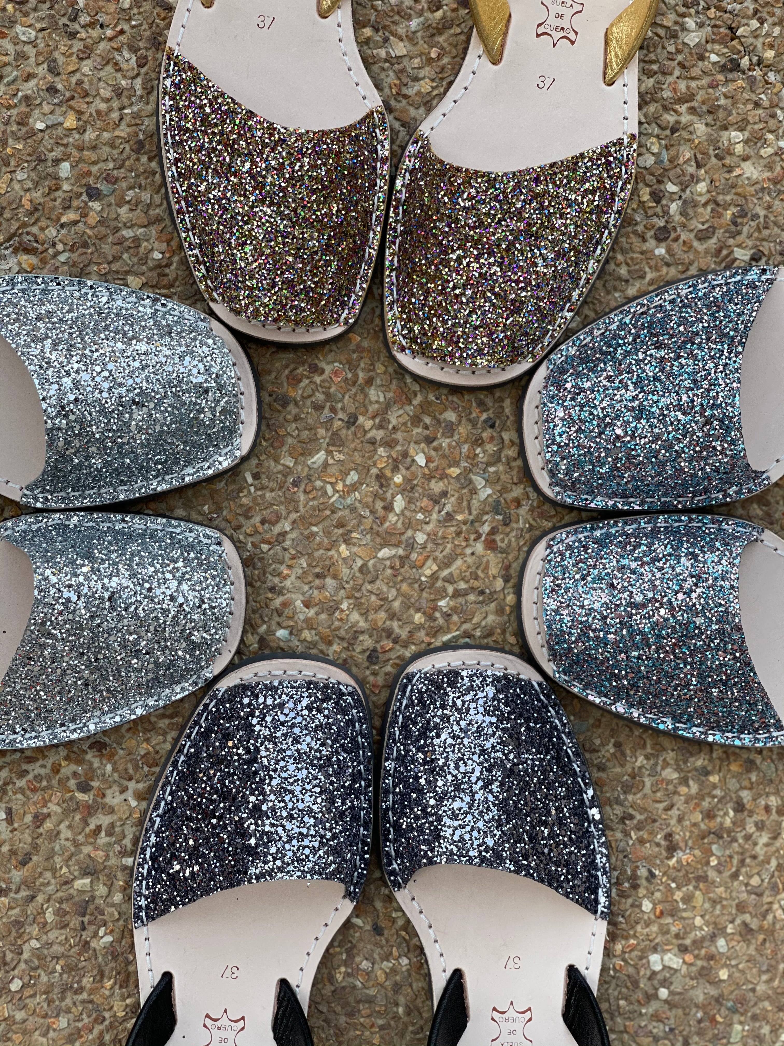 510 Glitter Gris N.Negro