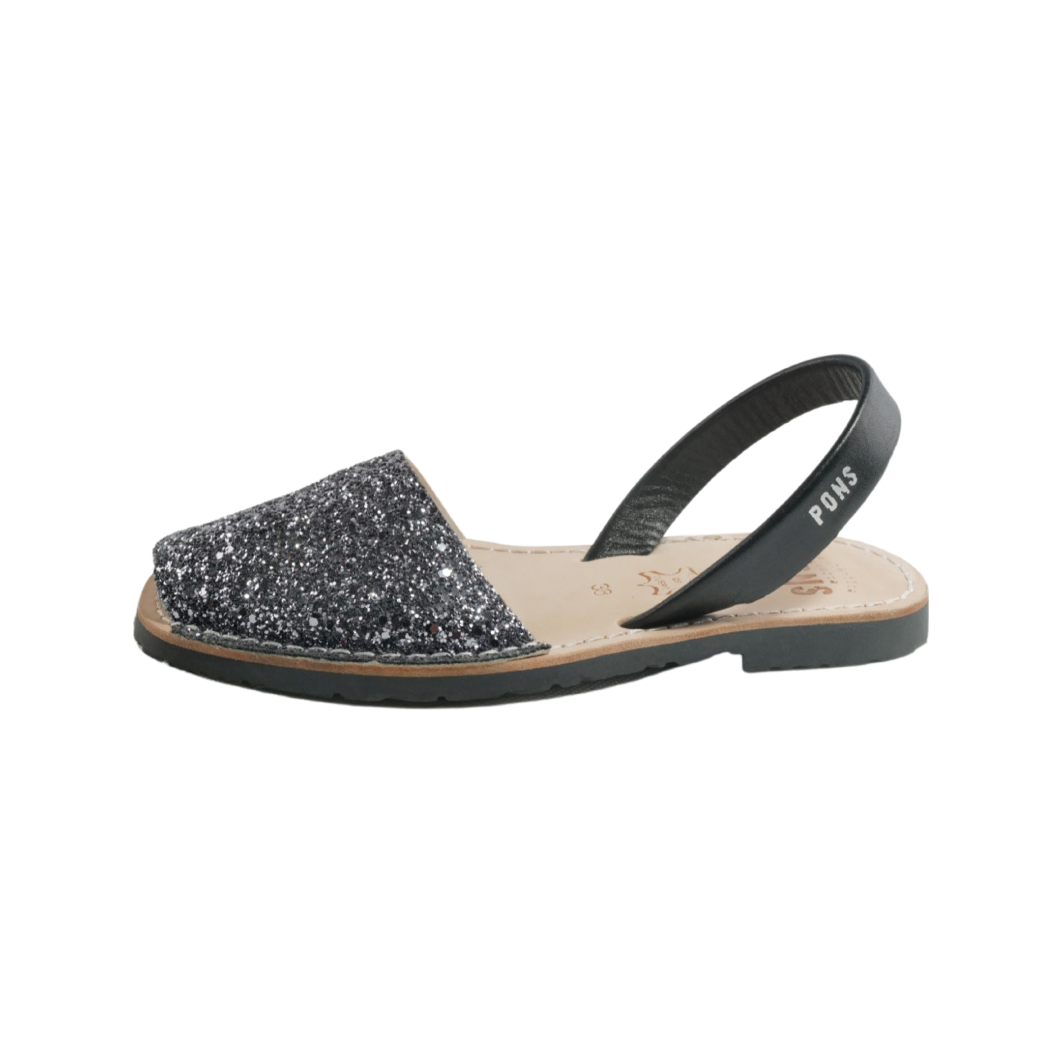 510 Glitter Gris N.Negro